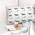 thumbnail image 4 of Fotbe Dachshund Dog Funda de Almohada Decorativa Estilo Occidental, Lujo en Algodón, Fundas para Almohadas King, Cojín Estampado para Decoración del Hogar-20"x30", 4 of 6