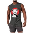 thumbnail image 2 of JDQJBZ Men's Tank Undershirts Summer Solid Color Crew Neck Sleeveless Tops Gym Wear, 2 of 5