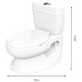 thumbnail image 6 of Dolu: Teaching Toddler Potty - White - Realistic Design Training Toilet For Toddlers, Adjustable Height, Washable Pot, Flush Sound Effects, Ages 18mo+, 6 of 9