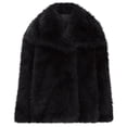 thumbnail image 4 of Womens Fleece Jacket Sevevn Women's Fashion Solid Color Lapel Button Cardigan Fur Long Sleeved Coat, 4 of 5