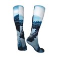 thumbnail image 3 of Zufioo Blue Thunder Storm Dragon Print Long High Thigh Socks Knee-High Warm Stocking Women Boot Sock Leg Warmer High Socks for Daily Wear, Cosplay, 3 of 6