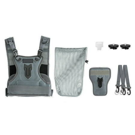 7829 Two Camera Carrying Chest Harness Vests System with Secure Straps Side Holsters for DSLR Cameras