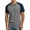 Grey, variant on Henley Shirts for Men Summer Casual Crew Neck Raglan Short Sleeve Color Block Tops Dress Shirts