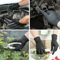 thumbnail image 2 of Baodeli Black Nitrile Disposable Gloves 6 Mil. Chemical Resistance, Latex & Powder Free, Textured Fingertips Gloves(Large - 100Pcs), 2 of 7