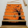 thumbnail image 3 of Halloween horror pumpkin tree pattern wall sticker PVC step decoration stair sticker, Peel and Stick Vinyl Stair Riser Decals Staircase Tile Stickers Decor Modern Marble Decoration Self-Adhesive, 3 of 9