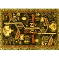 thumbnail image 1 of Ahgly Company Indoor Rectangle Animal Yellow Traditional Area Rugs, 2' x 3', 1 of 4