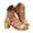 Gold, variant on Modisza Chunky Heel Sandals for Women Open Toe Sparkly Wedding Party Shoes Adjustable Ankle Strap Low Block Heels Travel Sandal 6 Gold