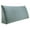 Grey, variant on WOWMAX Large Reading Bed Wedge Pillow , Triangular Upholstered Headboard, Backrest Back Support for Sitting Up in Bed With Removable Velvet Deep Blue Cover, California King