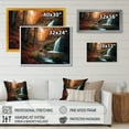 thumbnail image 4 of Designart "Waterfall In Autumn II" Landscape Forest Wall Art For Bathroom, 4 of 5