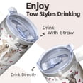 thumbnail image 4 of 20OZ Cute Dog Daily Use Tumbler with Handle Straw and Lid Paw Print Coffee Cup for Women Friends Great Holiday Birthday Presents Ideal for Home Office and Travel, 4 of 6