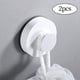 thumbnail image 1 of Ganchos de Ventosa Impermeables, Organizador Colgante Decorativo Estable Multiusos para El Hogar, Sala de Estar, Hotel, Baño, Dormitorio, 2 U Blanco Baoblaze Gancho organizador, 1 of 8