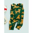 thumbnail image 3 of Bagilaanoe Newborn Baby Boys Summer Jumpsuit 3 6 12 18 Months Tiger Print Sleeveless Round Neck Casual Infant Romper, 3 of 8