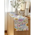 thumbnail image 5 of Table Runner 120 Inches Long for Kitchen Dining, Sunflower Dresser Scarf Farmhouse, Dining Table Decorations for Wedding/Parties, Colorful Flowers Summer Botanical Watercolor 13 x 120 In, 5 of 8