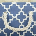 thumbnail image 3 of Design Imports CAMZ14038 DII Polyester Bin Lattice Rectangle Bleu Français Moyen, 3 of 4
