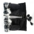 thumbnail image 4 of Women Ladies Winter Faux Fur Fingerless Gloves Soft Warm Mittens Fur Lined, 4 of 8