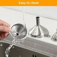 thumbnail image 5 of 3Pcs Stainless Steel Funnel Kit For Food Packaging Portable Funnel Kitchen Tools, 5 of 6