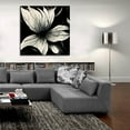 thumbnail image 5 of Epic Art 'Flowers Black White 10' by Ray Heere, Acrylic Glass Wall Art, 36"x36", 5 of 8