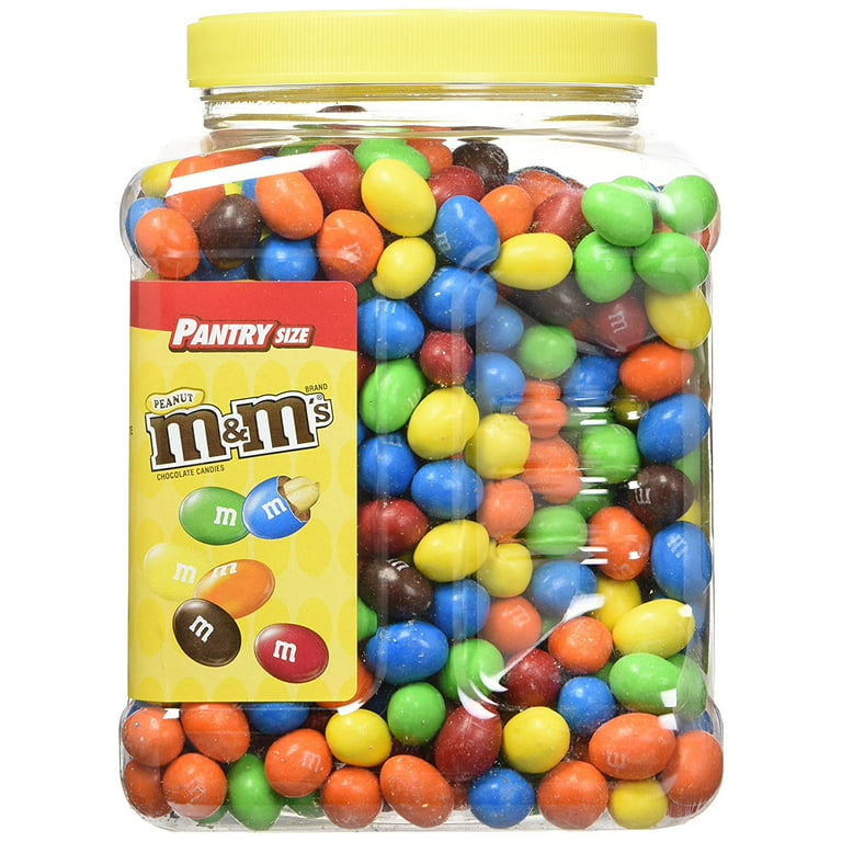 M&M'S Candies, Peanut Chocolate, 62 Ounce Jar, Pack of 1