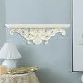 thumbnail image 6 of Decorative Floating Shelves Wall Mount Creative Resin Hollow Storage Shelf Bracket Living Room Kitchen Decoration Ornaments Art beige, 6 of 7