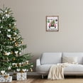 thumbnail image 3 of Stupell Industries Pink Christmas Tree Farm Holiday Painting Brown Floater Framed Canvas Art Prints Wall Art, 17 x 21, 3 of 10