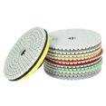 thumbnail image 4 of 11pcs 4" Diamond Polishing Pads Grinding Disc + 1pc Backing Pad for Granite Marble Stone Ceramic Tile Concrete, 4 of 7
