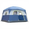 thumbnail image 3 of Hassch 6 Person Tent for Camping, Waterproof Easy Setup Tent with Carrying Bag, Portable Family Tent for Outdoor Hiking, Blue & Yellow, 3 of 10