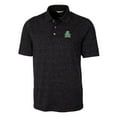 thumbnail image 2 of Men's Cutter & Buck Black Marshall Thundering Herd Advantage Space Dye Tri-Blend Polo, 2 of 3