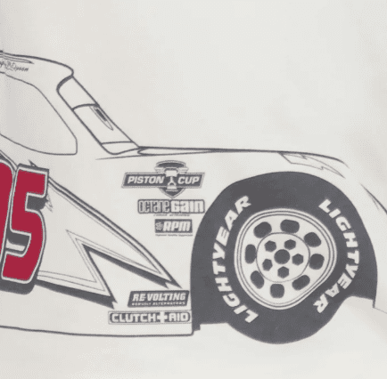 Disney Pixar Cars Off White