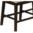 thumbnail image 3 of Cappuccino Wood Counterheight Dining Bench with Beige Linen Fabric, 3 of 4