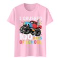 thumbnail image 5 of Hauts pour Filles Décontractés Imprimés Col Rond Manches Courtes T-Shirts Confortables pour Filles Vêtements Décontractés Légers Hauts d'Été pour Enfants, 5 of 5