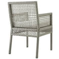 thumbnail image 4 of Modway Aura Patio Dining Arm Chair in Gray and White, 4 of 8