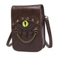 thumbnail image 1 of Monedero Salvador para teléfono bolso cartera hebilla marron oscuro, 1 of 10