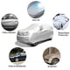 thumbnail image 2 of Funda de Coche, Funda de Coche SUV, Funda de Coche Impermeable Portátil con Banda Reflectante y Película Antipolvo para SUVs de hasta 193 Pulgadas de Largo (Plata), 2 of 7
