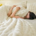 thumbnail image 3 of AUQ Plush Blanket Heat Retention Throw Blanket Breathable Fuzzy Blanket,Gray, 3 of 4