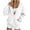 White -AC03, variant on Dwellite Women's V-Neck Button Down Cardigan Sweatshirt Oversized Long Sleeve Open Front Loose Fit Jacket with Pockets 2026 White M