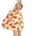 thumbnail image 4 of Oversized Wearable Blanket Hoodie For Kids Soft Cozy Fuzzy Sweater, 4 of 4