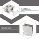 thumbnail image 3 of Glass Door Hinge Zinc Alloy for Door Use 2Pcs Replacement Parts for Showcase, 3 of 5
