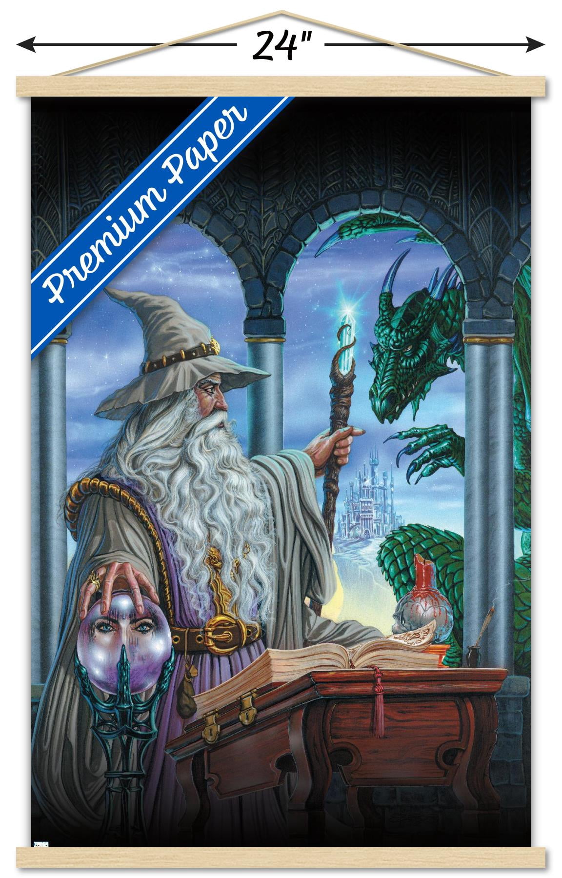 Ed Beard Jr - Wizards Emissary Wall Poster with Wooden Magnetic Frame, 22.375" x 34"