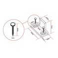 thumbnail image 1 of 2 uds. Guías de tope abatible para puerta de Granero, carril de límite de plástico para suelo para puerta inferior deslizante, accesorio de Hardware, puerta de Granero deslizante Banban LingWen 9024735467816, 1 of 1
