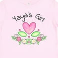 thumbnail image 4 of Inktastic Yaya's Girl Heart Flowers Girls Baby T-Shirt, 4 of 5