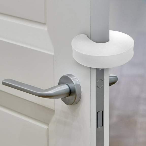 Moonybaby Door Pinch Guard,  Prevent Finger Pinch Injuries, Durable Extra Thick Soft Foam, White, 6 pack