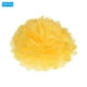 thumbnail image 3 of Uxcell Pom Poms de Papel Flores Bola de Papel para Decoración de Fondo de Fiesta Amarillo Oscuro 4", 3 of 7