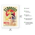 thumbnail image 2 of Eldorado Music Hall - Paris France - Vintage Music Poster by Jules Chéret - Fine Art Matte Paper Print (Unframed) 18x24in, 2 of 4