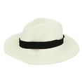 thumbnail image 2 of Womens Mens Wide Brim Straw Panama Hat Fedora Summer Beach Sun Hat Straw Hat for Women, 2 of 4