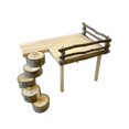 thumbnail image 2 of GROWTH TANK Hamster Platform, Stand, Shelf, Hamster Ladder, Exercise Toy, Decor, Wooden Mice D, 2 of 9