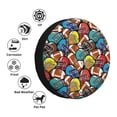 thumbnail image 4 of Logiee American Football Print Spare Tire Cover, Universal Wheel Protectors,Waterproof Dust-Proof UV Sun Wheel Tire Cover,Fit for SUV, RV, Travel Trailer, Truck-16 inch, 4 of 6