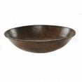 thumbnail image 1 of Premier Copper Products VO17WDB Oil Rubbed Bronze Oval Wired Rimmed Vessel Hammered Copper Sink, 1 of 1