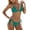 Green, variant on Bandeau Bandage Bikini Push Up Brazilian Swimwear, Women Two Piece Swimsuit Sexy Halter String Triangle Bikini Sets Beachwear