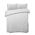 thumbnail image 2 of Grey Geometric Twin Size Down Alternative Comforter,Lightweight Comforter Quilt Bedding Set with Pillow Shams Modern White Stripe Abstract Distortion Art Bed Comforter Duvet Insert 68"x86", 2 of 7