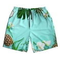thumbnail image 5 of Goofa Tropical Pineapple Printed Mens Swim Trunks Summer Quick Dry Short Beach Swimwear Bathing Suits-Small, 5 of 9
